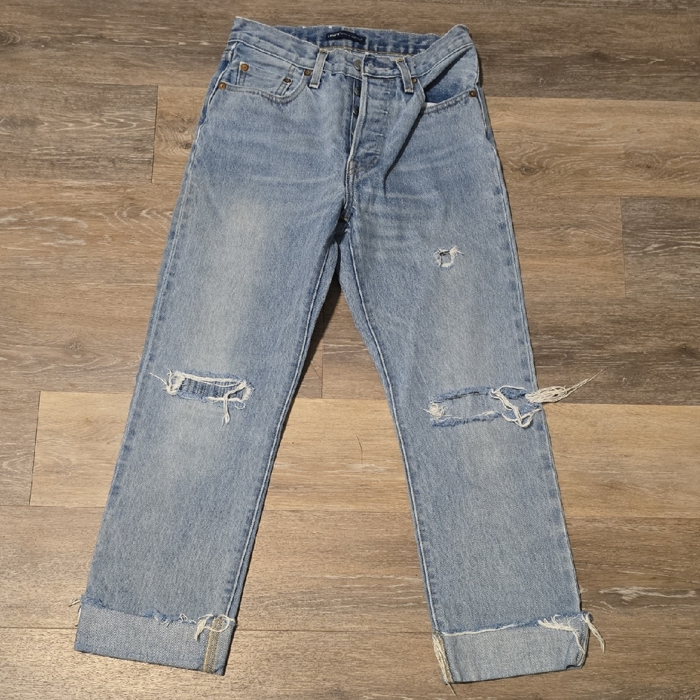 Levi's Classic Blue Button-Fly Jeans